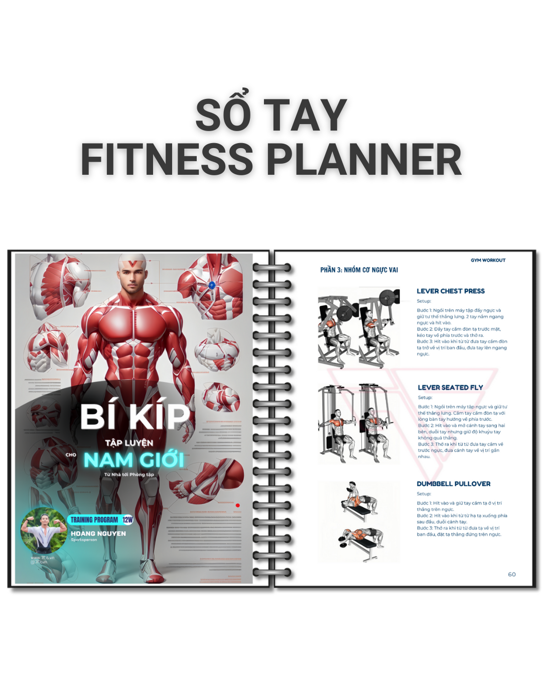 Sổ Tay Tập Luyện Cho Nam Giới & Giáo Án 12 Tuần Từ Nhà Tới Phòng Tập