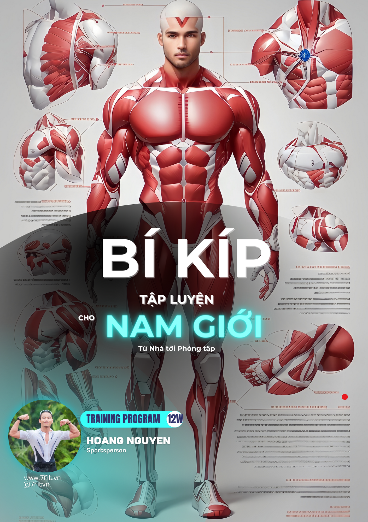 Bí Kíp Tập Luyện Cho Nam Giới + Giáo Án 12 Tuần Từ Nhà Tới Phòng Tập